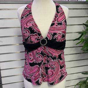 Croft & Borrow Halter bathing suit top